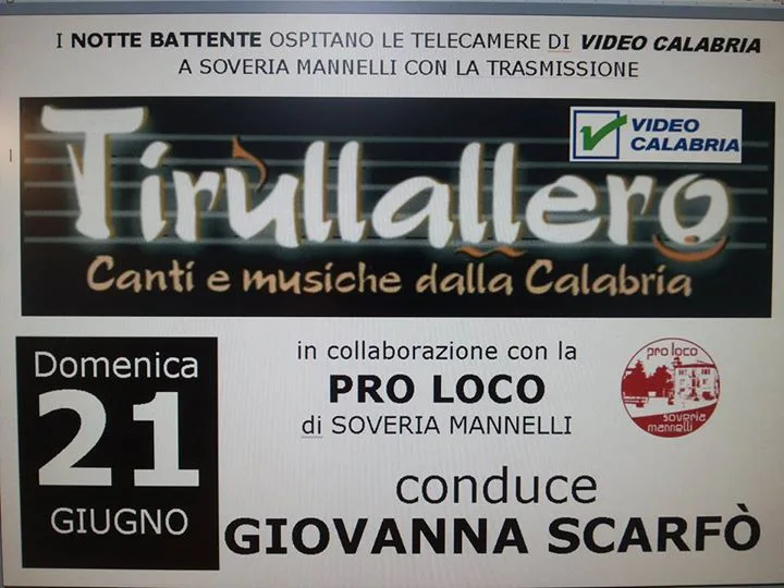 Le telecamere del programma “Tirullallero” di Video Calabria a Soveria Mannelli