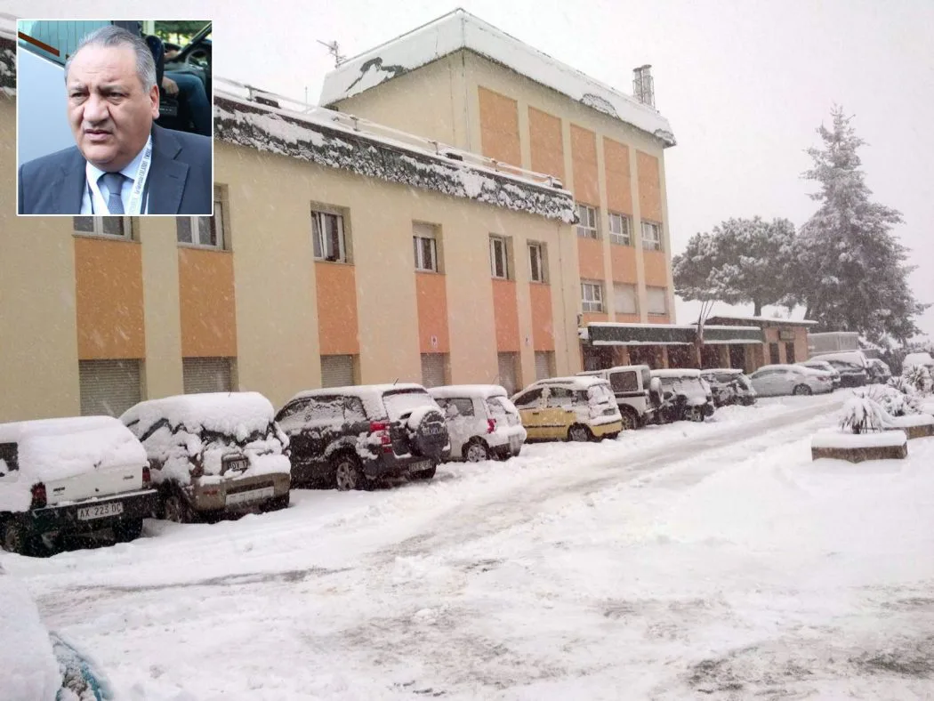 Ospedale, trasferito sotto la neve paziente grave. Il sistema interistituzionale ha funzionato