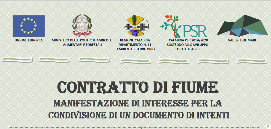 Gal (Gruppo Azione Locale) dei Due Mari, programmato incontro sul Contratto di Fiume