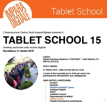 Tablet school all’IIS “Costanzo” di Decollatura: per imparare con il digitale