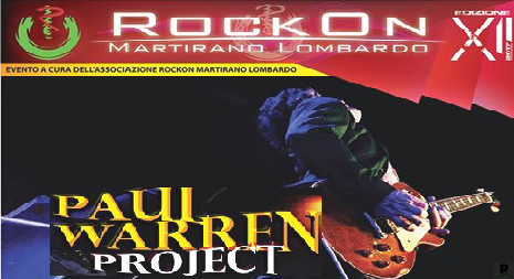 Martirano Lombardo, il chitarrista blues-rock Paul Warren per la prima volta in Calabria
