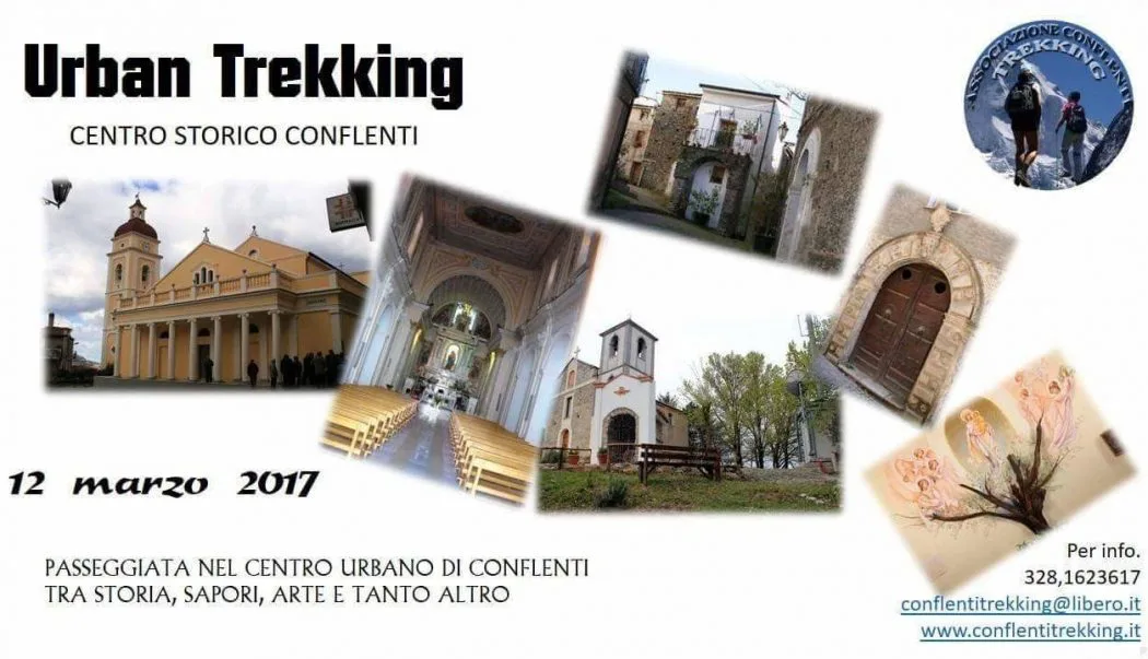 Conflenti, Urban Trekking nel centro storico del paese e nei luoghi spirituali