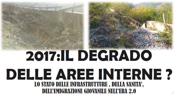 Il degrado delle aree interne, si discute di sanità, infrastrutture, emigrazione giovanile nell’era 2.0