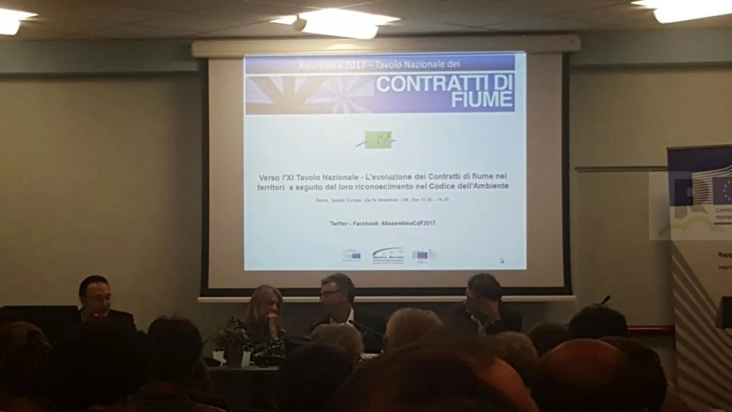 Il fiume Amato, e il sindaco di Serrastretta Molinaro, all’Assemblea Nazionale dei Contratti di Fiume