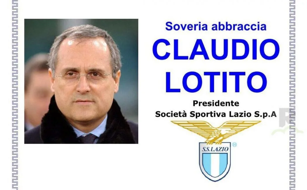 Soveria Mannelli abbraccia Claudio Lotito, Presidente della Lazio, che ha un forte legame con la città