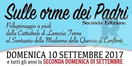 Al via “Sulle orme dei padri”: pellegrinaggio a piedi a Conflenti dalla Cattedrale di Lamezia Terme