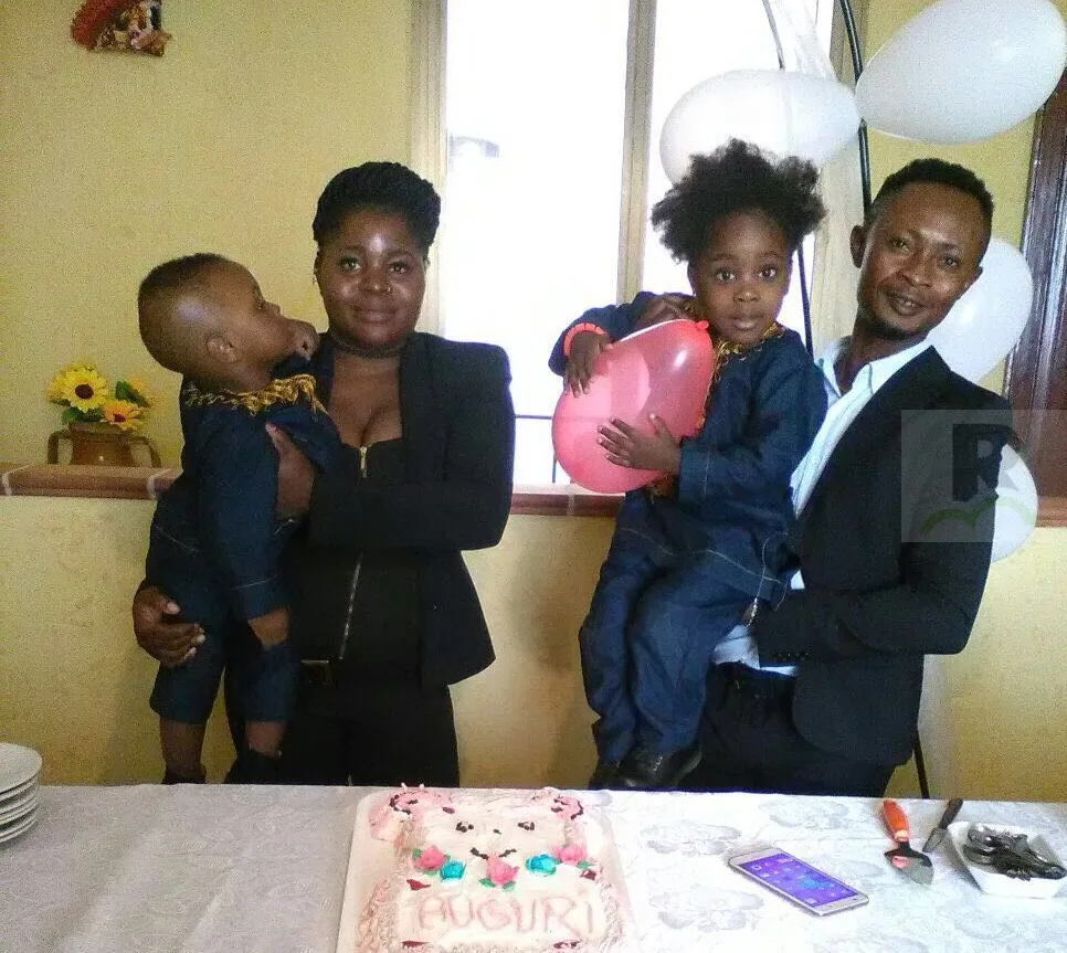 Nel comune di Amato il battesimo di Emmanule e Divine, con papà Joel e mamma Mantina
