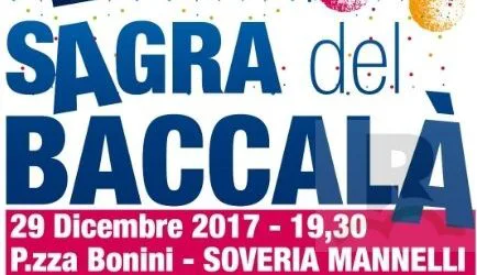 Sagra del Baccalà e spettacolo di Paolo Marra, il 29 dicembre a Soveria Mannelli