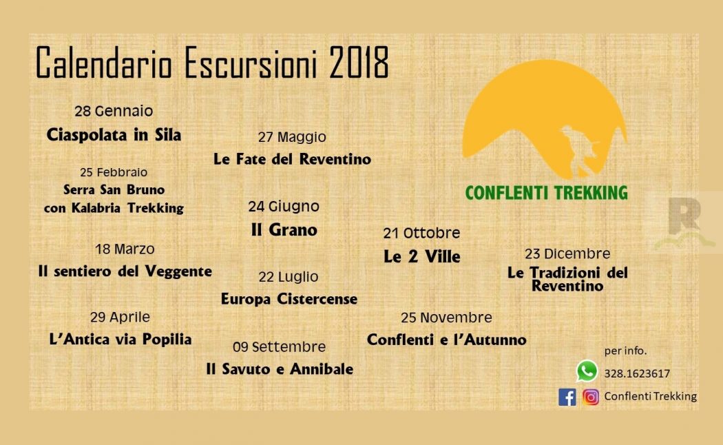 Conflenti Trekking, definito il calendario delle escursioni nell’area del Reventino