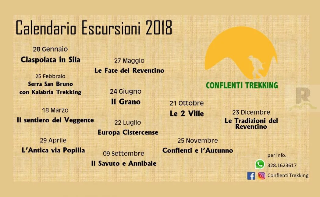Conflenti Trekking, definito il calendario delle escursioni nell’area del Reventino