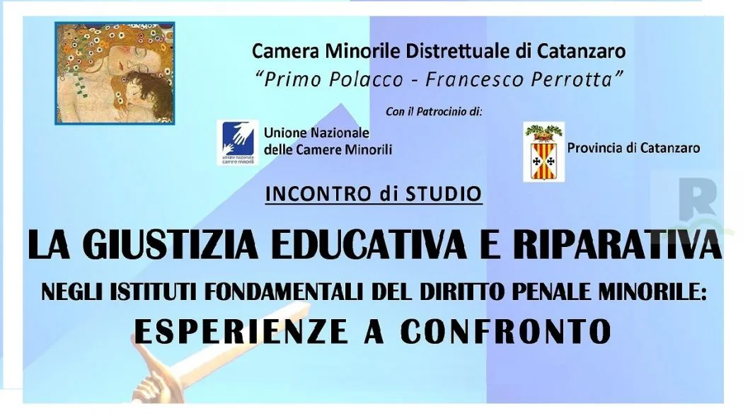 “La giustizia educativa e riparativa”, incontro di studio ed esperienze a confronto