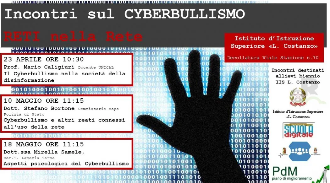 All’IIS Costanzo di Decollaura: Incontri sul cyberbullismo “Reti nella Rete”
