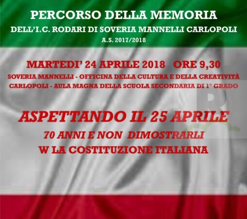 I ragazzi dell’IC Rodari aspettano il 25 Aprile celebrando la Costituzione