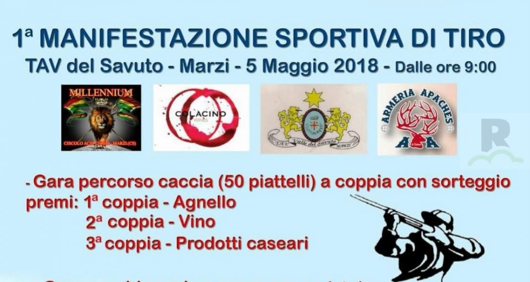Al via la prima manifestazione sportiva di tiro a volo del Savuto. Tutto pronto per il grande evento di domani