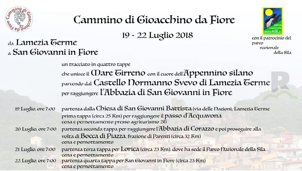 Cammino gioachimita: si parte da Lamezia Terme toccando i luoghi di Gioacchino da Fiore