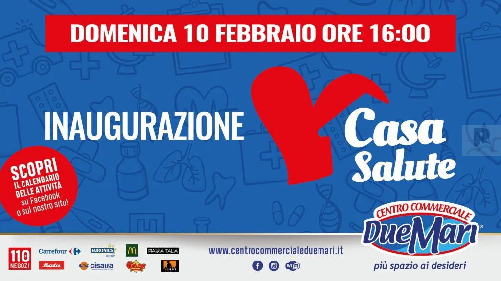 “Casa Salute” un punto informativo medico al Centro Commerciale Due Mari