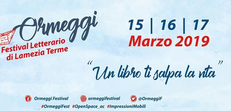 Lamezia, venerdì parte “Ormeggi Festival Letterario”, tre giorni di incontri, letture, laboratori