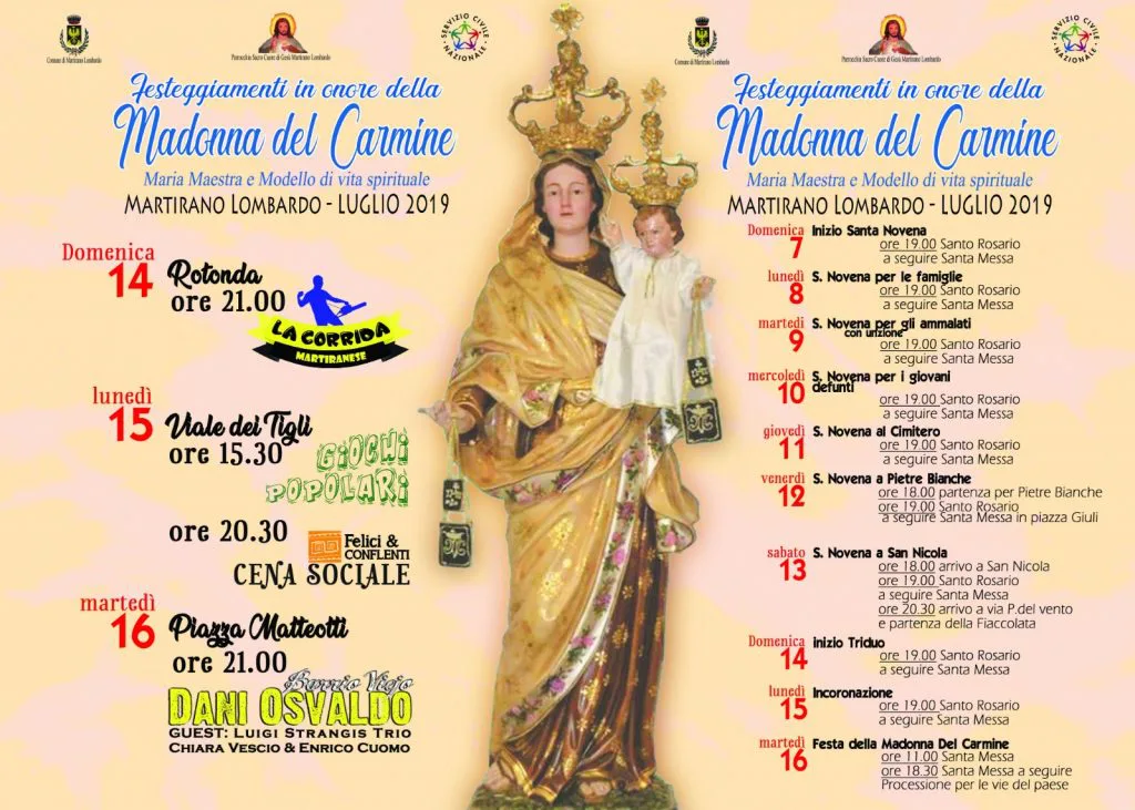 Martirano Lombardo, per la festa patronale un variegato programma di eventi civili e religiosi