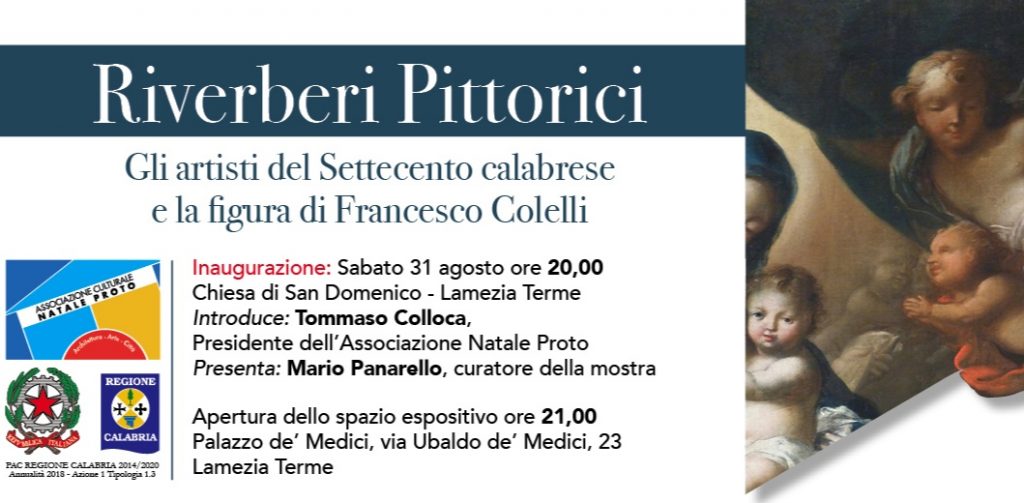 Inaugurazione della mostra “Riverberi Pittorici. Gli artisti del Settecento calabrese e la figura di Francesco Colelli”