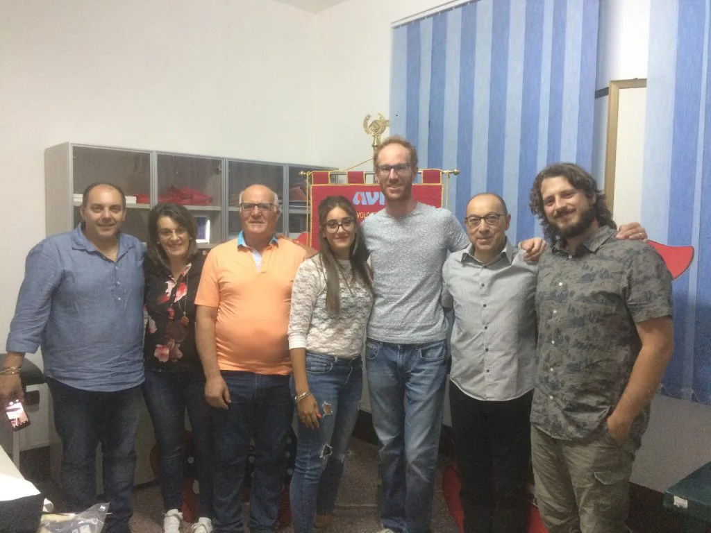 Marco Toppan con il direttivo Avis
