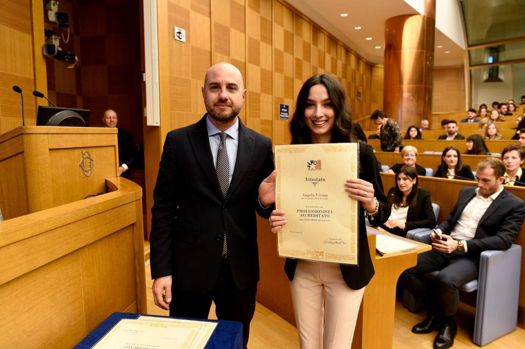 Petronà, Angela Vivino premiata alla Camera tra gli studenti più meritevoli d’Italia