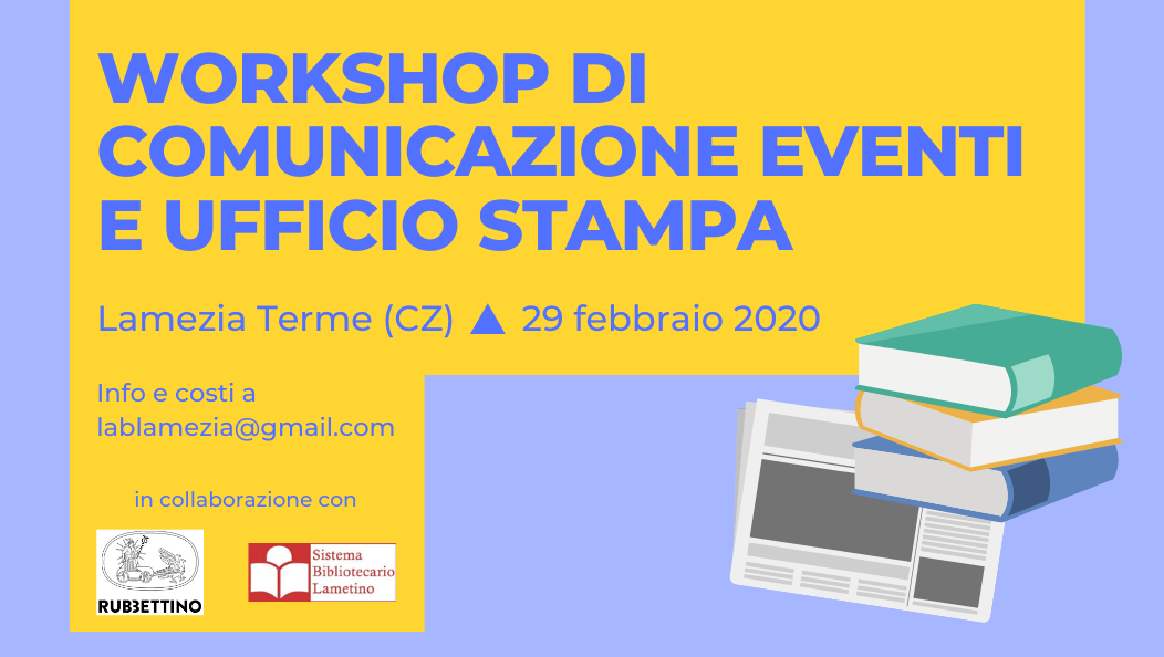 Lamezia Terme, un workshop di comunicazione eventi e ufficio stampa