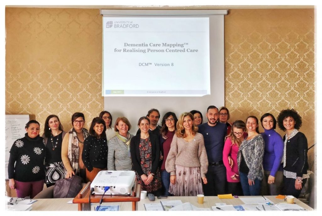 Valutazione relazione tra persona con demenza e operatore sanitario, formati 15 professionisti