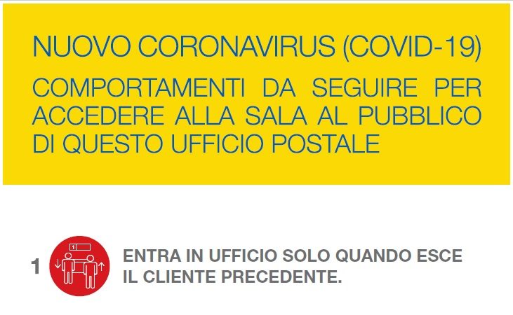 Poste Italiane, norme di comportamento utenti negli uffici postali e pagamento pensioni aprile