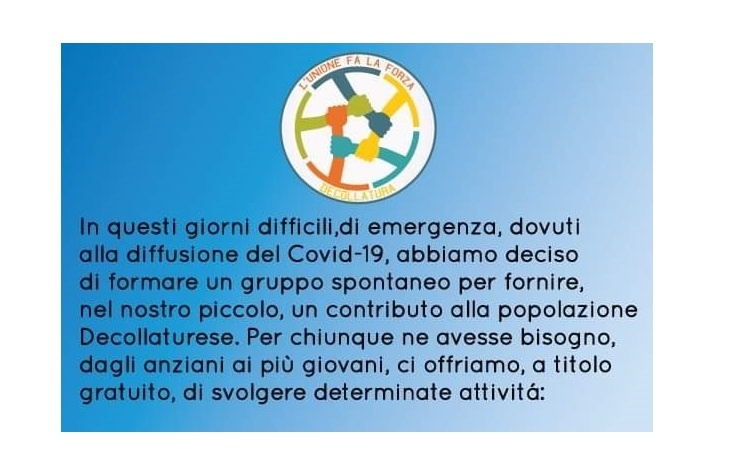 A Decollatura giovani “Ambasciatori” in aiuto della popolazione