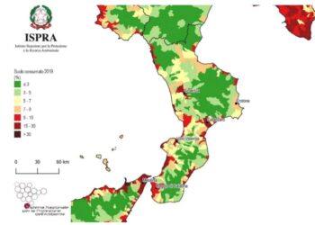 Coldiretti: “Calabria 14esima regione per consumo del suolo nel 2019” (dati ISPRA)