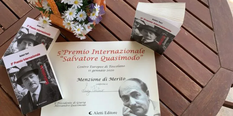 Luigi Ponterio incassa la “Menzione di merito” del quinto premio internazionale “Salvatore Quasimodo” / Un successo con bandiera carpanzanese