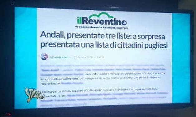 ilReventino.it su Striscia la notizia grazie a un articolo di Enzo Bubbo