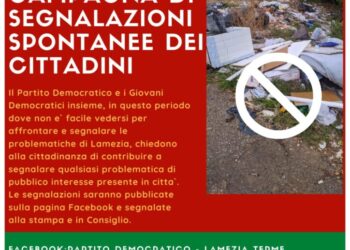 Lamezia, il PD e i Giovani Dem chiedono ai cittadini di segnalare problematiche inerenti alla città