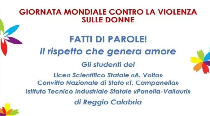 “FATTI DI PAROLE! Il rispetto che genera amore” èl’iniziativa della commissione Pari Opportunità in occasione della Giornata internazionale per l’eliminazione della violenza contro le donne