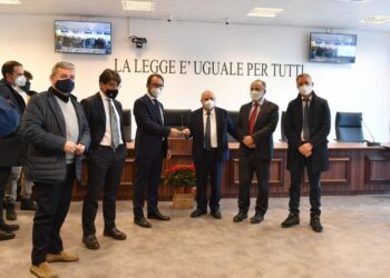 Aula bunker Lamezia, sopralluogo di Spirlì, Gratteri e Bonafede