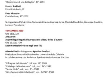 “L’immagine oltre”, prima rassegna sul video d’autore. Domani omaggio ad Agata Guttadauro