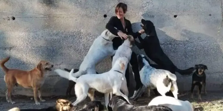 La volontaria Rosanna