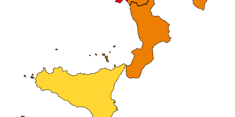 Corsa alla zona gialla in Italia, ma almeno per la prossima settimana la Calabria dovrebbe essere tagliata fuori dalla fascia più ambita.