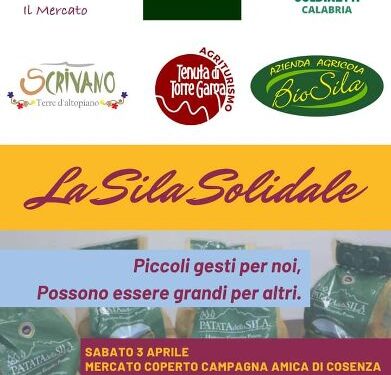 Coldiretti Calabria: sabato 3 aprile la “Sila Solidale” è di casa al mercato coperto di Campagna Amica