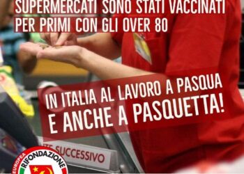 Rifondazione Comunista su vaccinazioni: “In Germania già iniettate dosi a cassiere e cassieri dei supermercati”