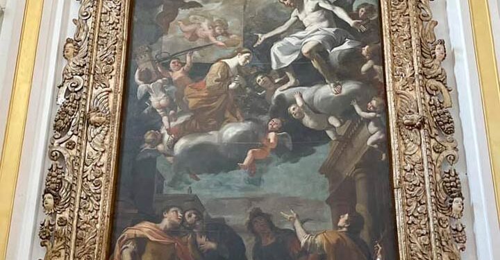 Taverna (CZ), presentato il progetto “Adotta un Quadro” per il restauro del Patrocinio di Santa Barbara, opera del M° Mattia Preti