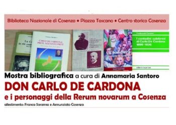 Don Carlo De Cadorna, mostra bibliografica alla Biblioteca Nazionale di Cosenza