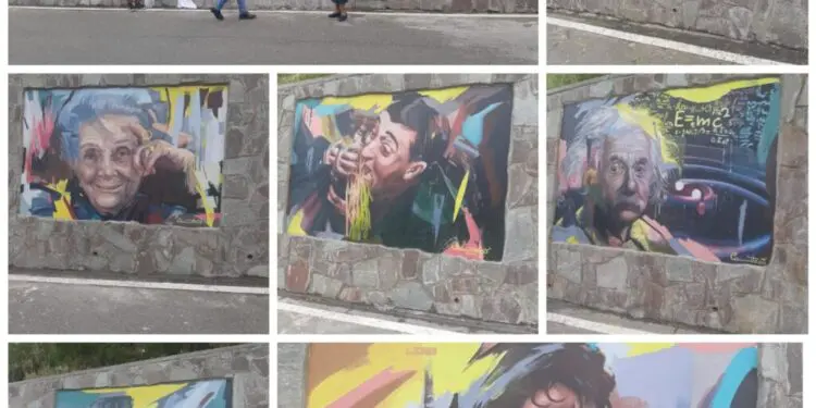 I murales realizzati da Leonardo Cannistrà