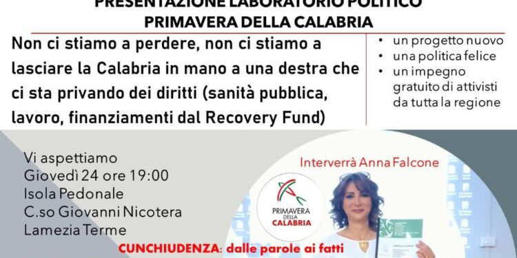 Primavera della Calabria, domani la presentazione a Lamezia Terme
