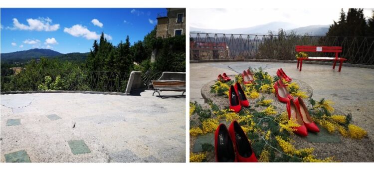 Soveria Mannelli, non c’è più la panchina rossa in piazza Bonini