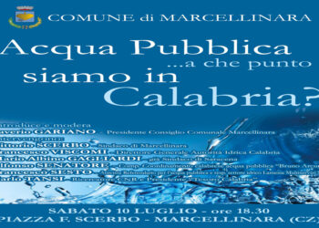 “Acqua pubblica…a che punto siamo in Calabria?”: iniziativa a Marcellinara
