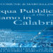 “Acqua pubblica…a che punto siamo in Calabria?”: iniziativa a Marcellinara