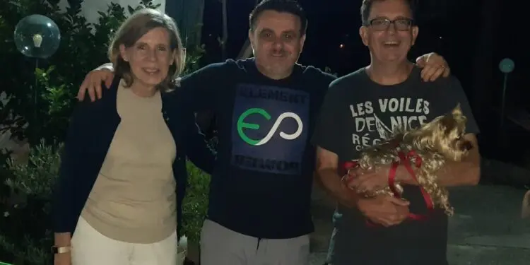 Davide Zicchinella con James e Leyla Smith