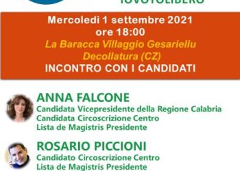Regionali, a Decollatura per “Primavera della Calabria” Anna Falcone e Rosario Piccioni