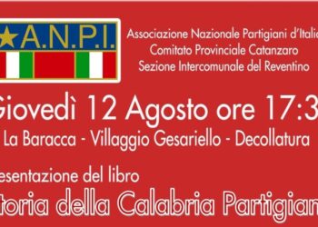 L’Anpi del Reventino presenta il libro sulla “Storia della Calabria partigiana”